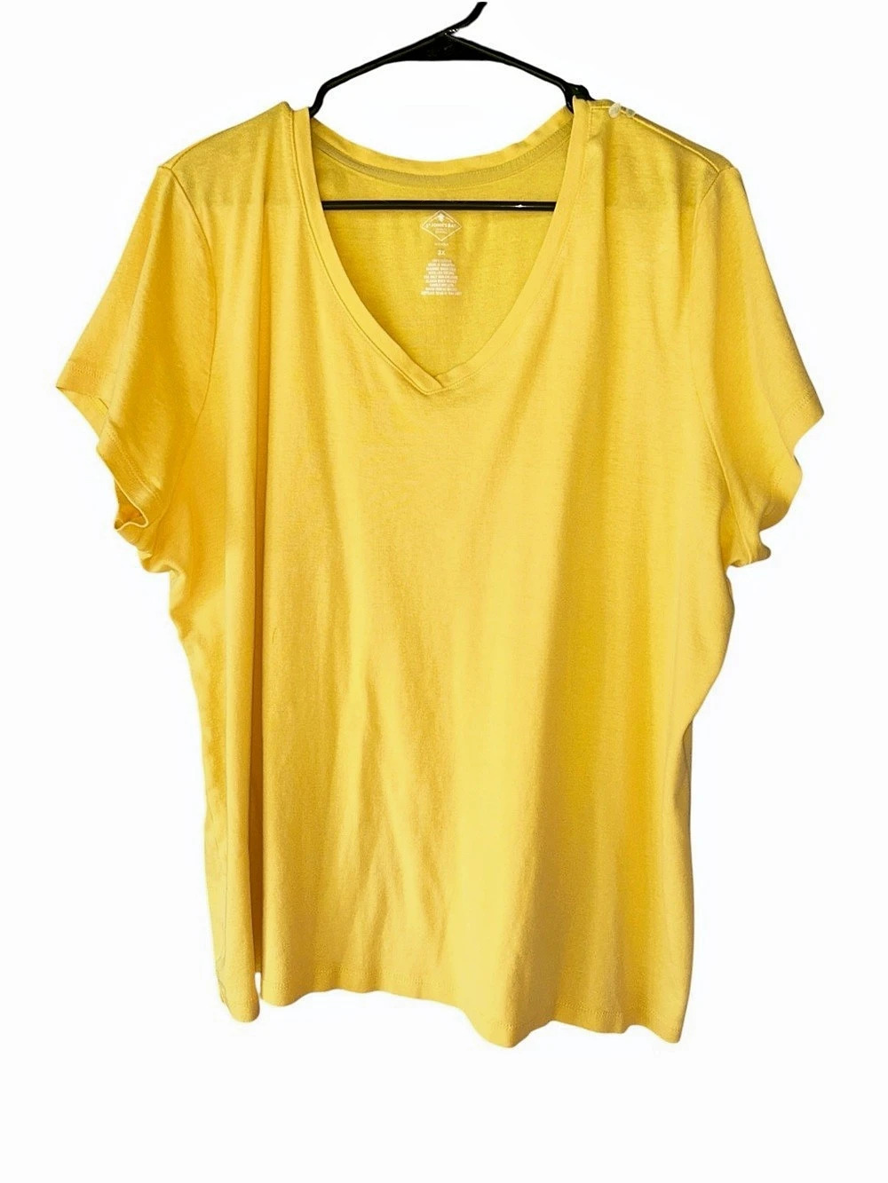 St. John's Bay V-Neck Tunic in Yellow Size 3X Like New
